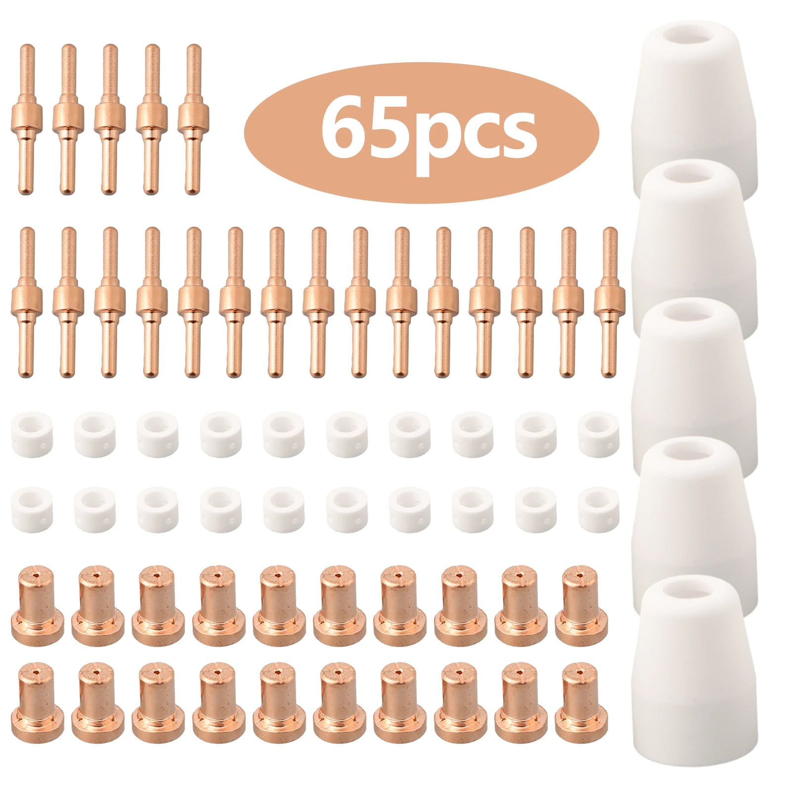 Аксессуары для сварки Mitech 65pcs CUT30-50 для Parkside Jasic PT31 Riland, комплект аксессуаров для сварки высокого качества