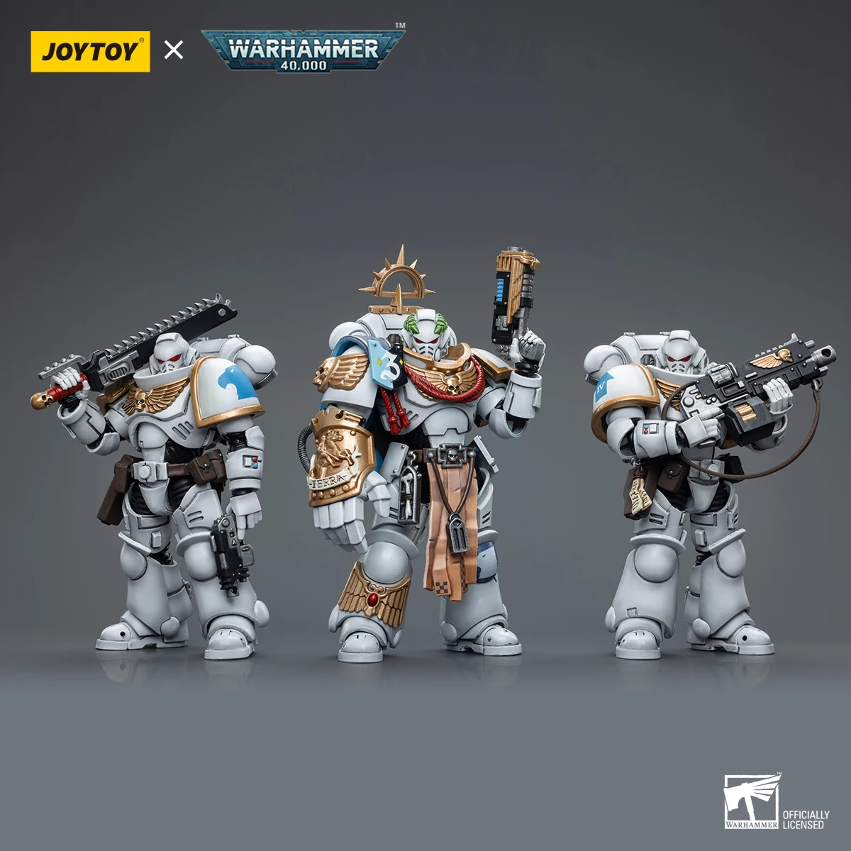 JOYTOY Warhammer 40K 1/18 Space Marines White Consuls Капитан Messinius Интерксессуары Фигурка Модель Игрушки Для Коллекции