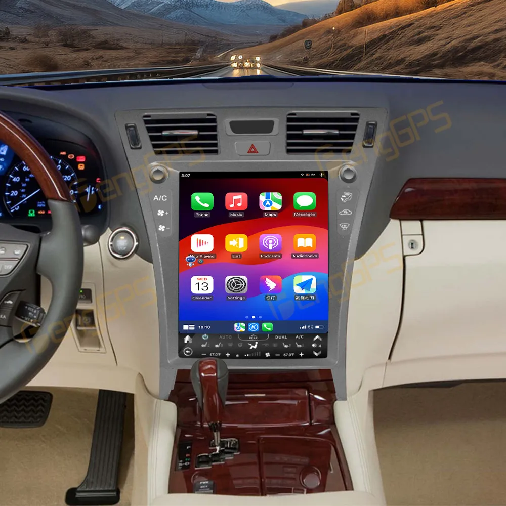 Автомагнитола для Lexus LS460 2006-2012, экран, GPS-навигация, 128 ГБ, Android, CARPLAY, мультимедийный плеер, аудио
