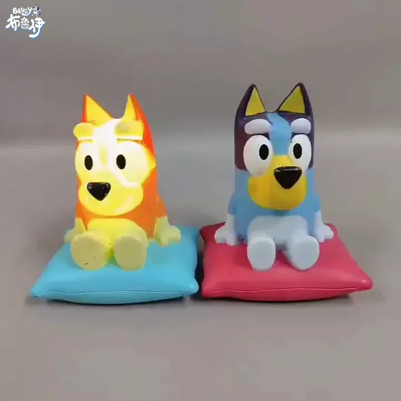 Новинка 2024, настольные декоративные аксессуары в стиле аниме Bluey, милые декоративные игрушки в стиле бинго, ночные фонарики, фонарики, игрушки-Подарки для сна