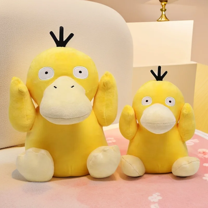 Высококачественная 25-50 см Pokemon Psyduck желтая плюшевая мягкая кукла смех, аниме, плюшевая игрушка, мягкая кукла, подарок на день рождения для детей, девочек