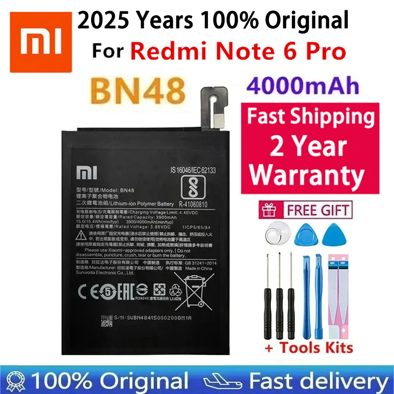 Высококачественный 100% оригинальный аккумулятор для Xiaomi Hongmi Redmi 7 10X Note9 Note 10 Note 5 6 8 8T 9 9S 10 10S Pro Аккумуляторы Bateria (art.: 3920ccdff3350) - 3920ccdff3350