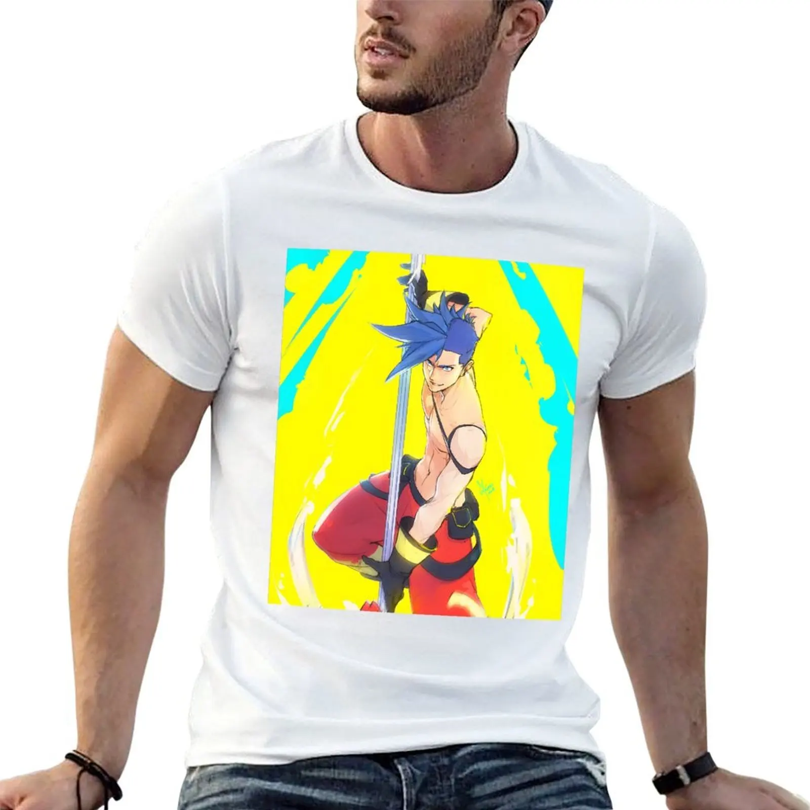 Футболка PROMARE Galo, хлопковые футболки, мужская футболка из 100%, мужская дизайнерская футболка