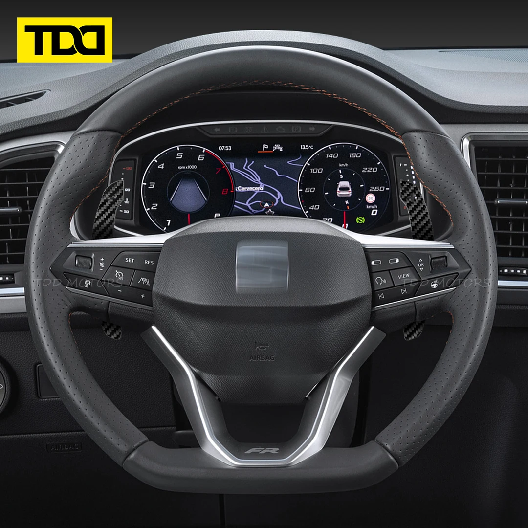 Магнитные переключатели передач из углеродного волокна для Seat Leon Cupra Formentor Leon ST