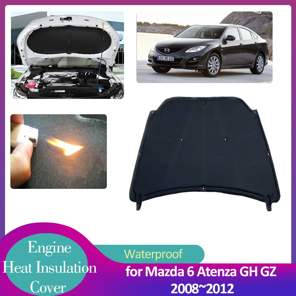 Изоляционная прокладка для капота автомобиля Mazda 6 Mazda6 Atenza GH GZ 2008 ~ 2012 2009