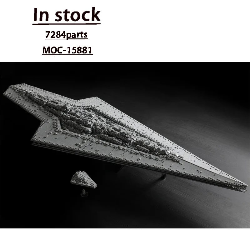 Фото MOC-15881 космический астронавт, линкор, строительные блоки, модель 7284, деталиMOC, креативные игрушки для мальчиков и детей, подарки на день рождения №2