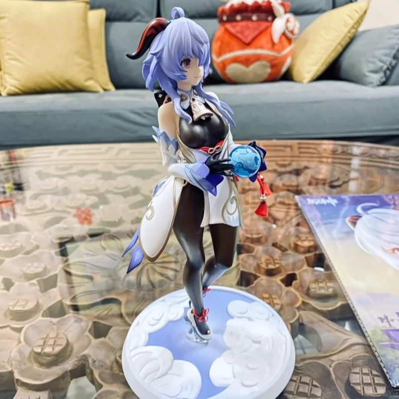 Фото Новая горячая распродажа Genshin Impact аниме-фигурка модель куклы Ganyu Plenilune Gaze ПВХ фигурка милая аниме-фигурка детские подарки игрушки №3