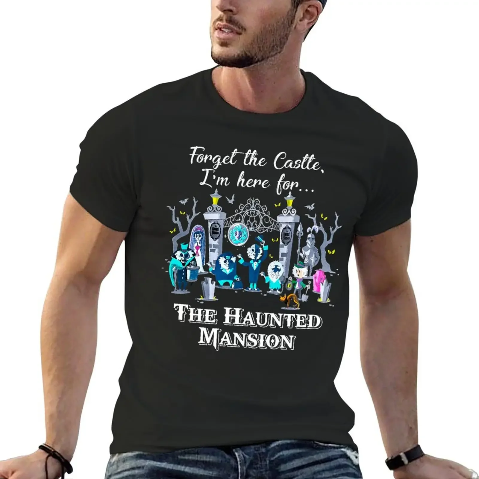 Коннектор Dread Manor Magic Kingdom Cute Forget The Castle I M Here For the Haunted Movie Mansion Футболка с автостопом
