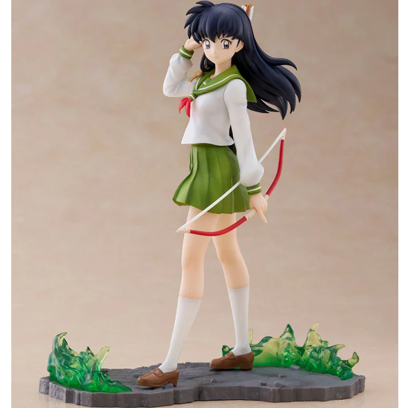 В наличии Higurashi Kagome, милые фигурки для девочек, анимационная игрушка, кукла, детская игрушка, подарок, модель, коллекционер, аниме, хобби