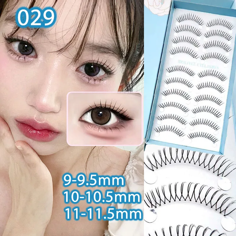 Новые U-образные накладные ресницы в стиле K-Pop, мягкие ресницы, корейская группа для девочек, тонкие ресницы, натуральный сценический макияж, многоразовые, удобные Косметика
