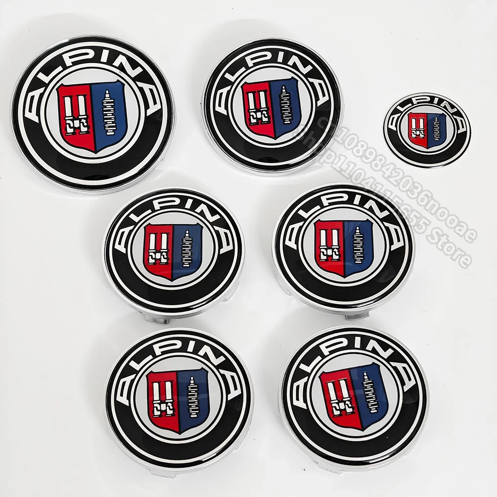 Для BMW New 2025 Эмблема ALPINA для BMW E90 E60 E39 G20 F10 F20 F30 E46 E92 E87 M1 M2 M3 M4 M5 M6 M8 E63 F02 F03 G16 Центр колеса