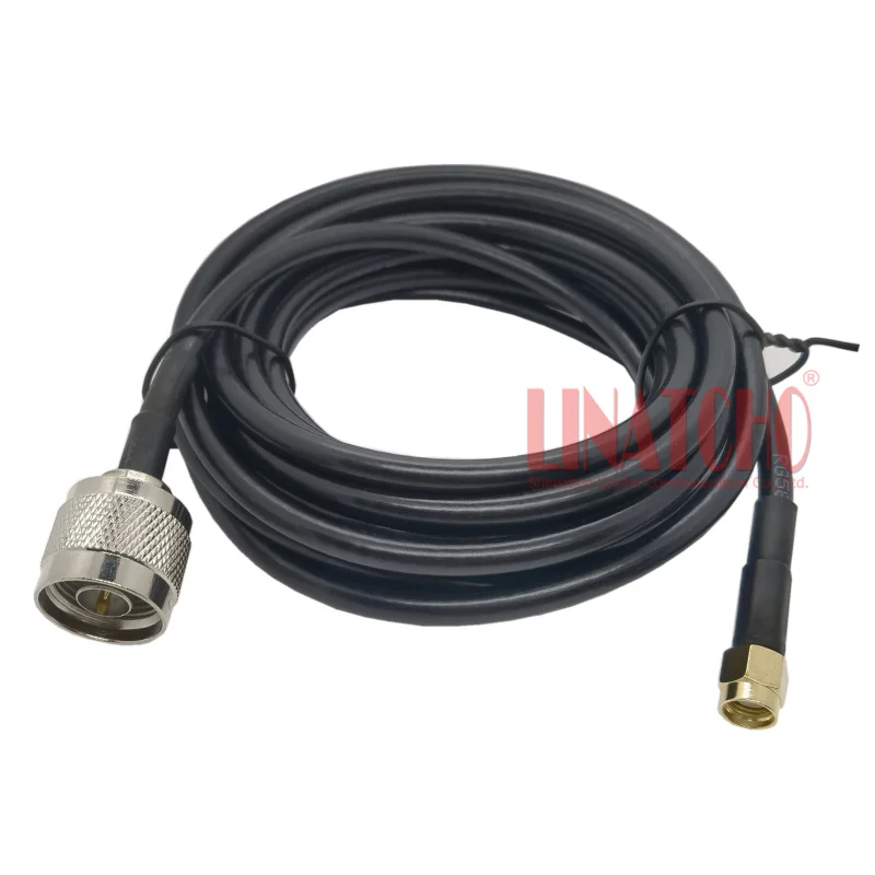 Фото 3M RG58U RF удлинительный кабель N «папа» на RP SMA «папа» для Wi-Fi-маршрутизатора, большая антенна 2,4 ГГц с разъемами №3