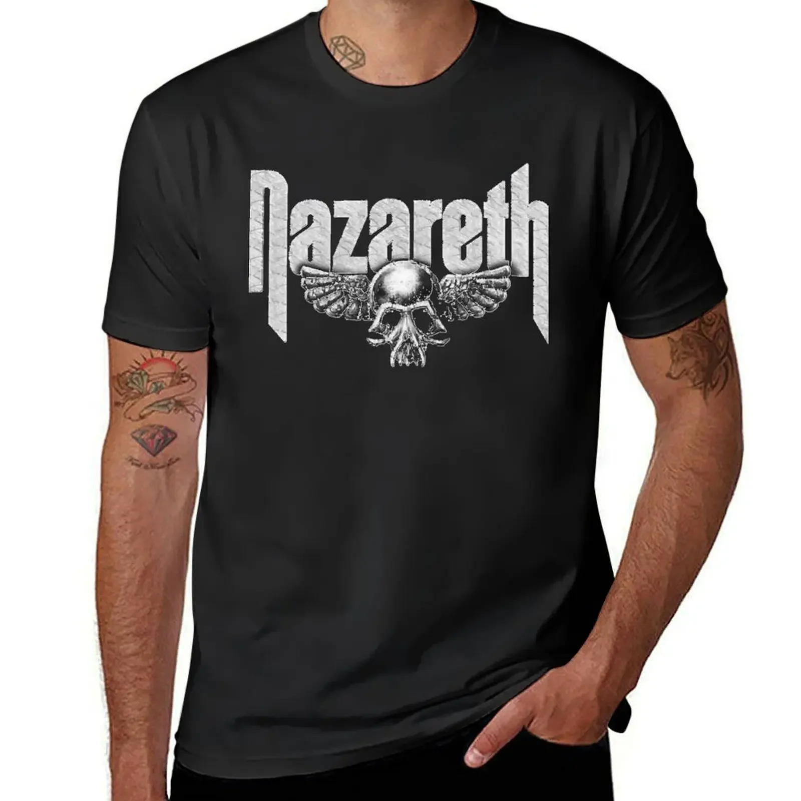 Футболка Nazareth Band Rock, винтажная футболка с рисунком, винтажные футболки, рубашка Croswit, мужские футболки с рисунком на заказ
