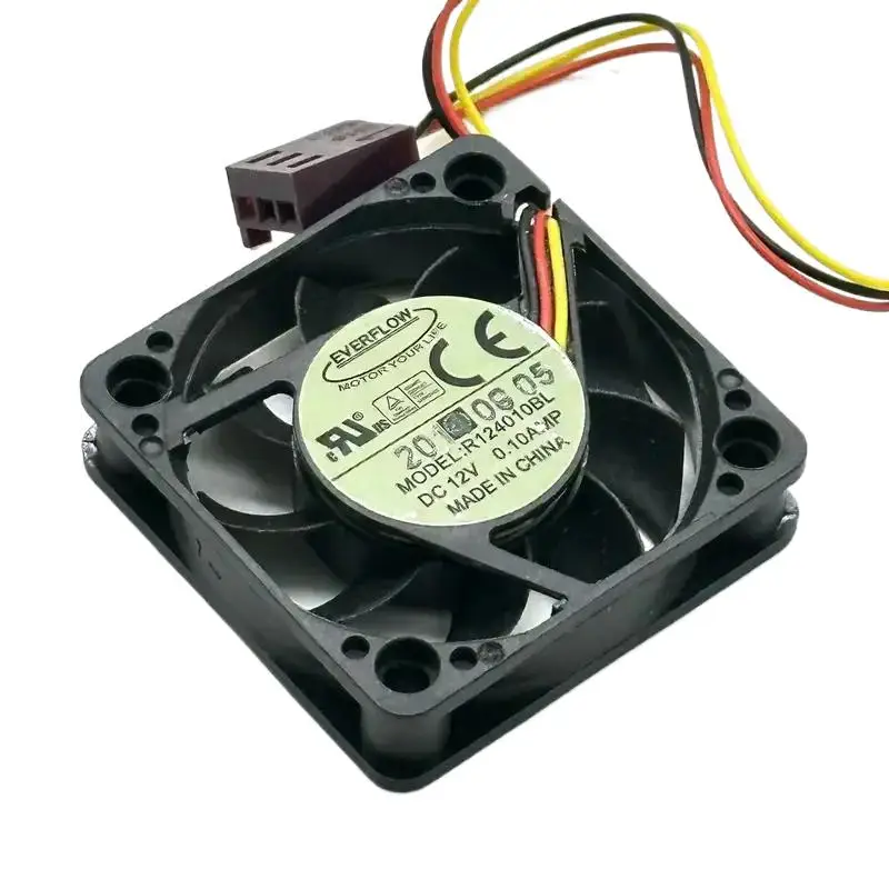 DL EVERFLOW R. 124010 BL DC 12 В 0,10 А 40X40X10 мм 3-проводной охлаждающий вентилятор для сервера