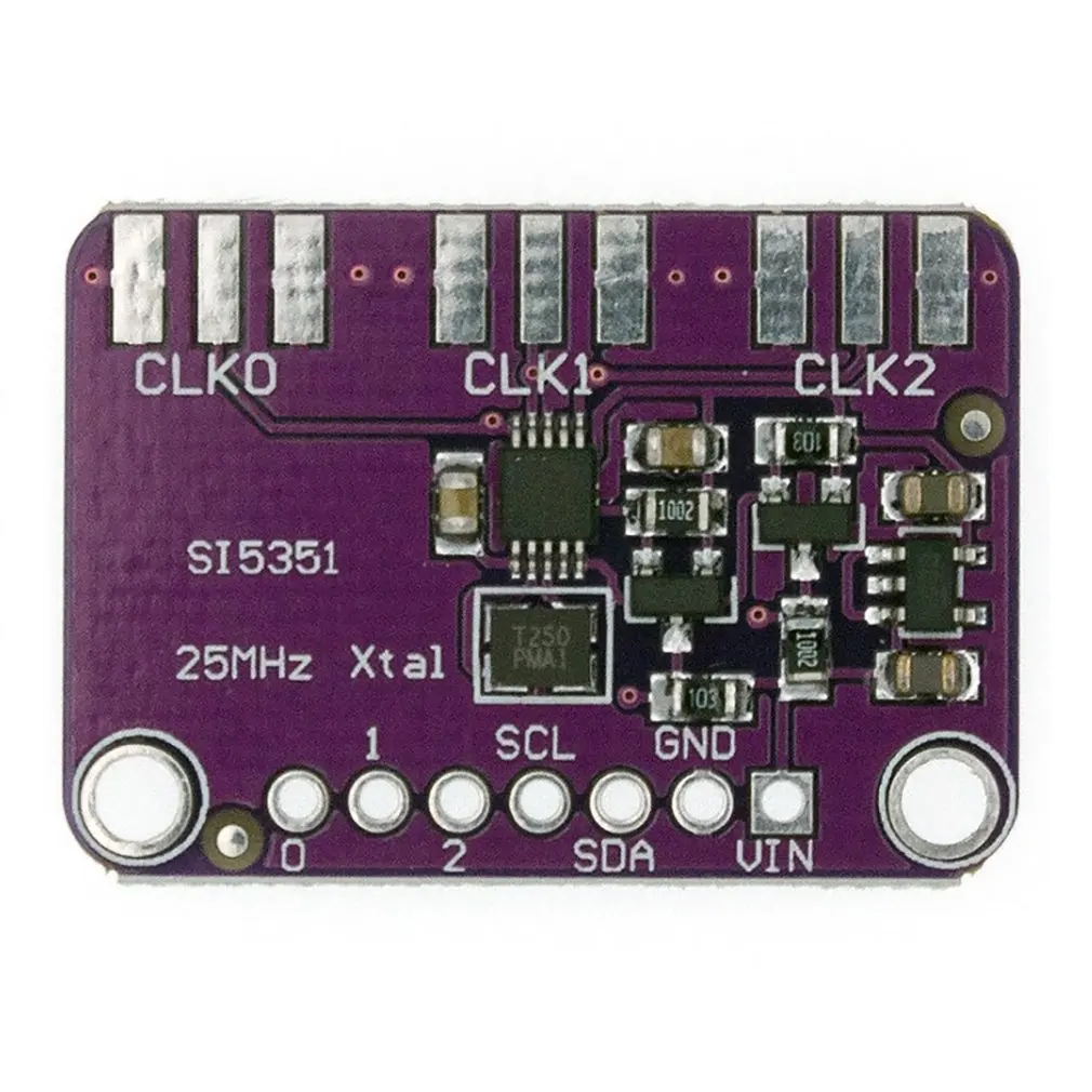 Фото DC 3 В 5 В SI5351 SI5351A I2C модуль генератора тактовых сигналов высокочастотный сигнал прямоугольной частоты 8 кГц-160 МГц для Arduino №4