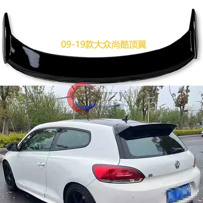Для VW Scirocco 2009-2014 хэтчбек, задний спойлер на крышу, крышка багажника, спойлер на крышу, крыло, автомобильные чехлы для губ, обвесы из АБС-пластика, тюнинг
