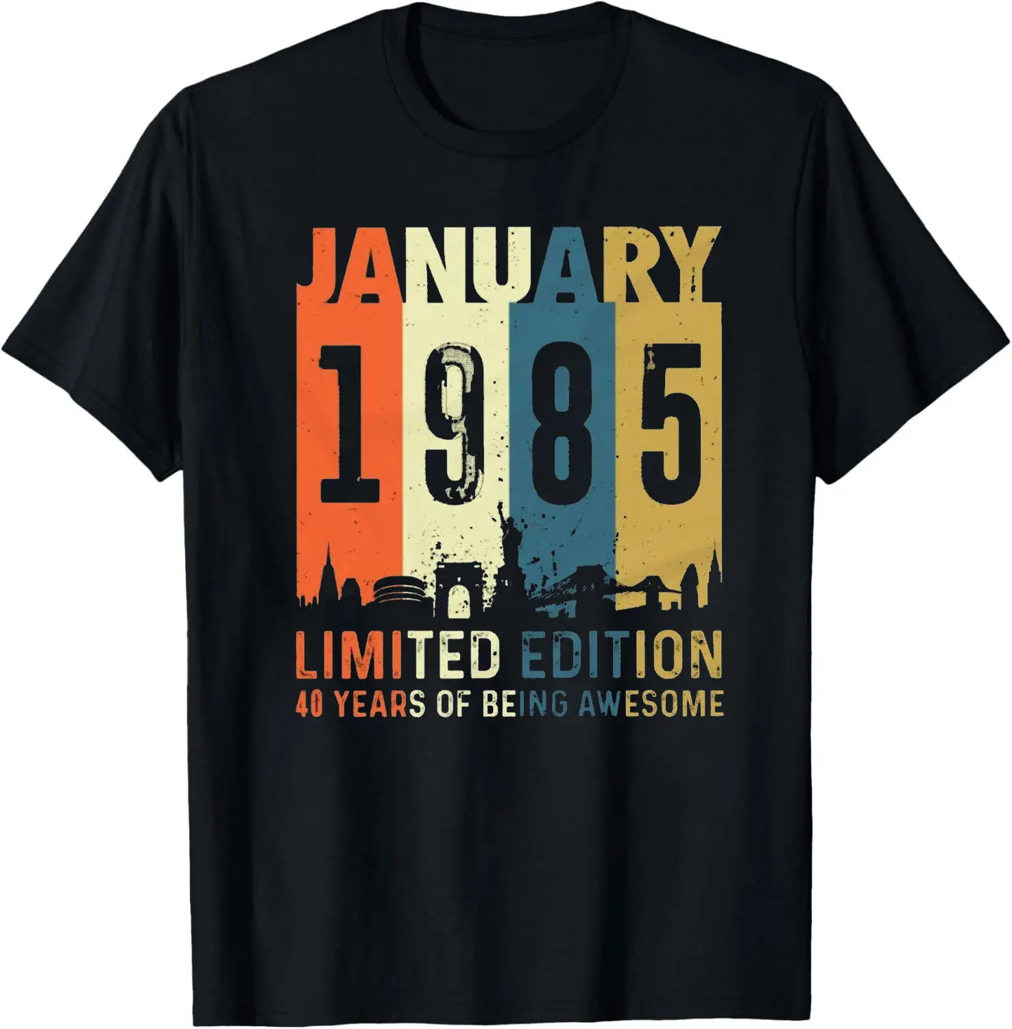 Рубашки «Рожденный в Январе 1985 года», толстовка «Сечень 1985 г., 40-е ограниченное издание», хлопковые футболки унисекс с днем рождения 1985 г.