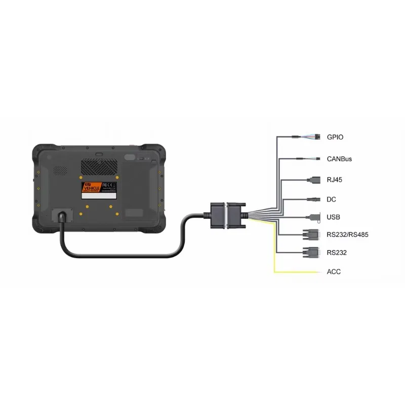 10-дюймовый прочный планшетный ПК Linux Водонепроницаемый IP67 RTK Ethernet Canbus OEM ODM GPS-навигация 4G WIFI BT 4 ГБ ОЗУ 64 ГБ Flash