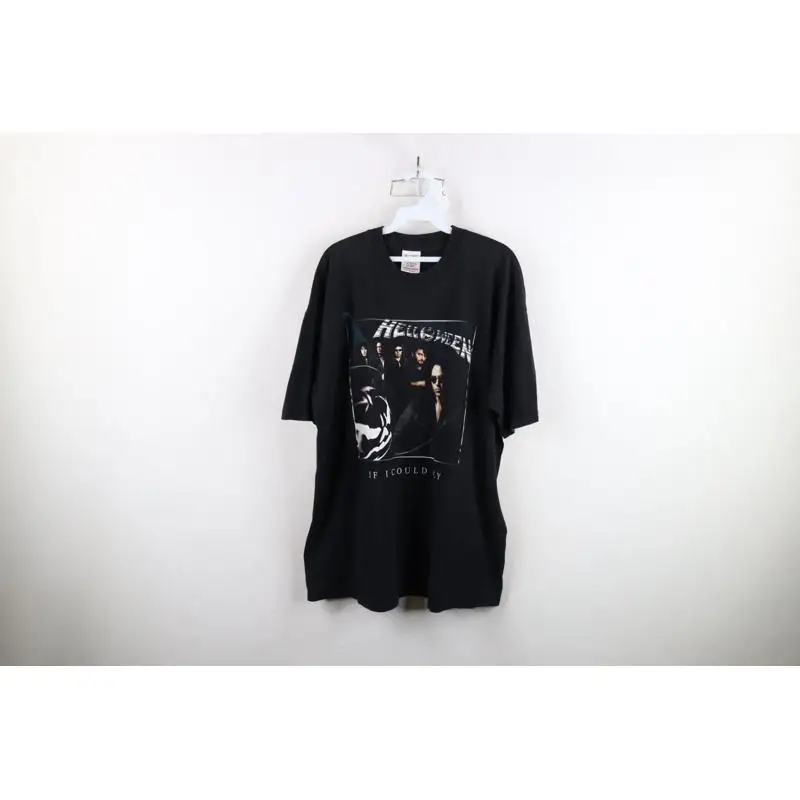 Мужская футболка XL Faded If I Could Fly Helloween Band с коротким рукавом Vtg Y2K 2000