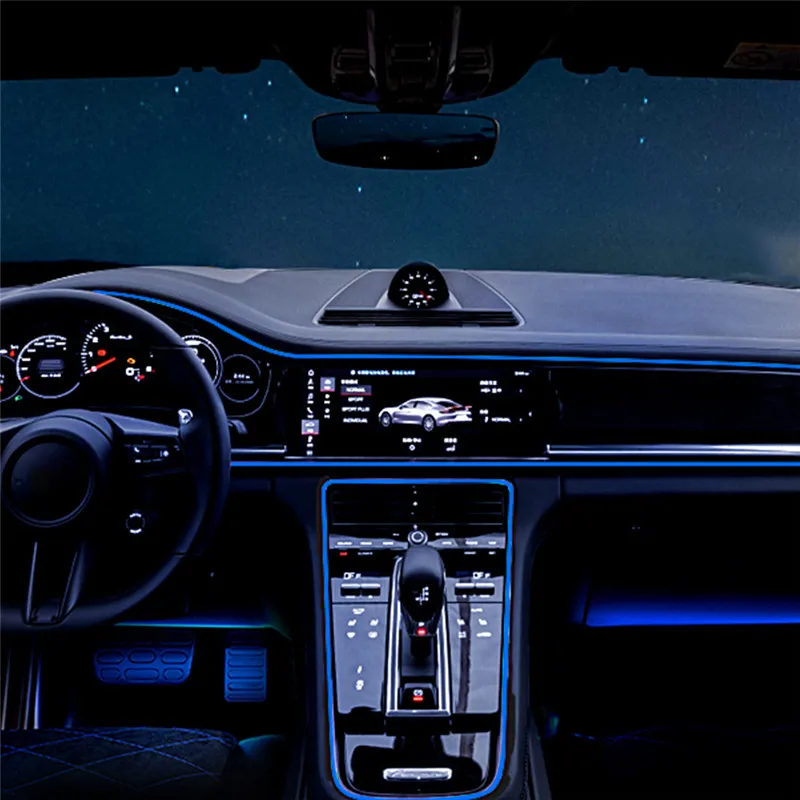 Фото 2M Car Interior Led Strip Light Neon EL Wiring Decorative Lamp For Toyota Hilux 4Runner Hiace H300 Prius XW50 C V  Auto Light №3