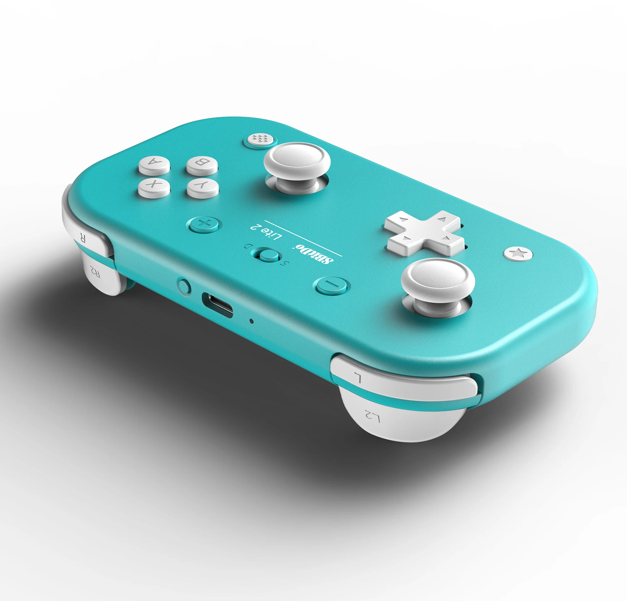 Фото 8BitDo Lite 2 Bluetooth-геймпад-контроллер с вибрацией Беспроводная игра для Raspberry Switch Windows Steam Raspeberry Pi розовый №2