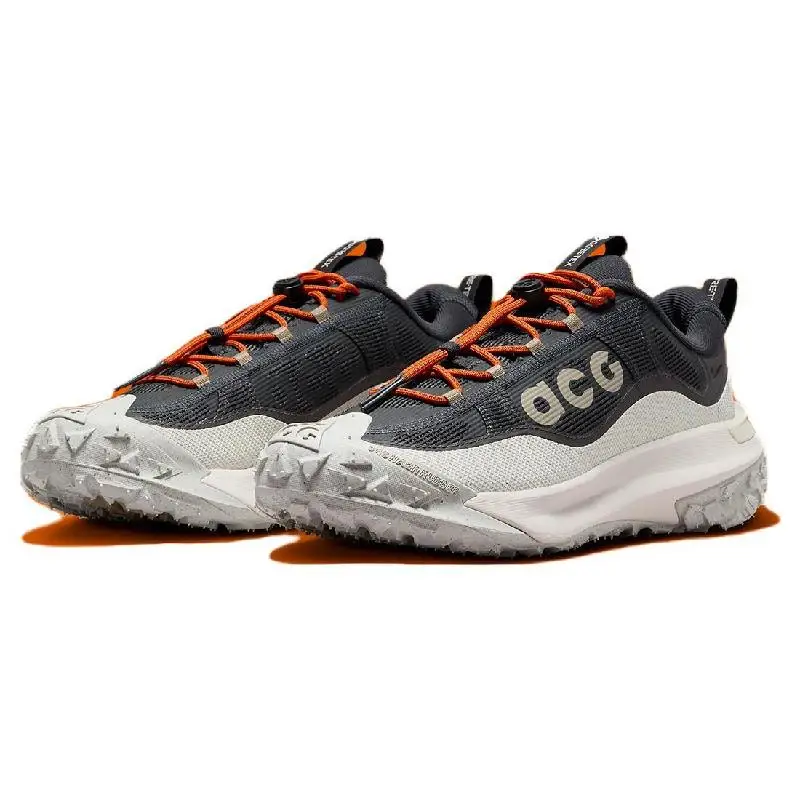 Фото Кроссовки Nike ACG Mountain Fly 2, низкие, кожа Гор-Tex, «темно-дымчатый серый», HF6245-002 №3