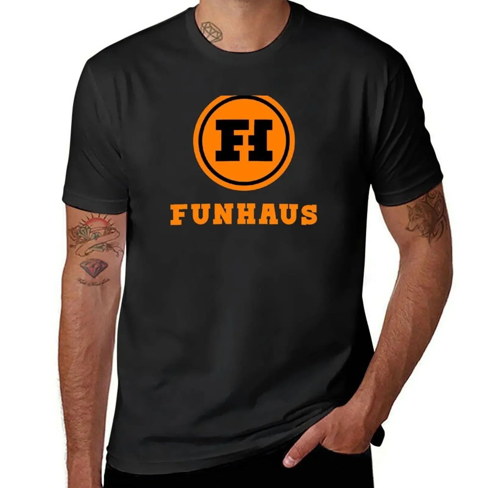 Футболка с логотипом funhaus, футболки с рисунком баскетбола, индивидуальный дизайн, мужские тренировочные рубашки