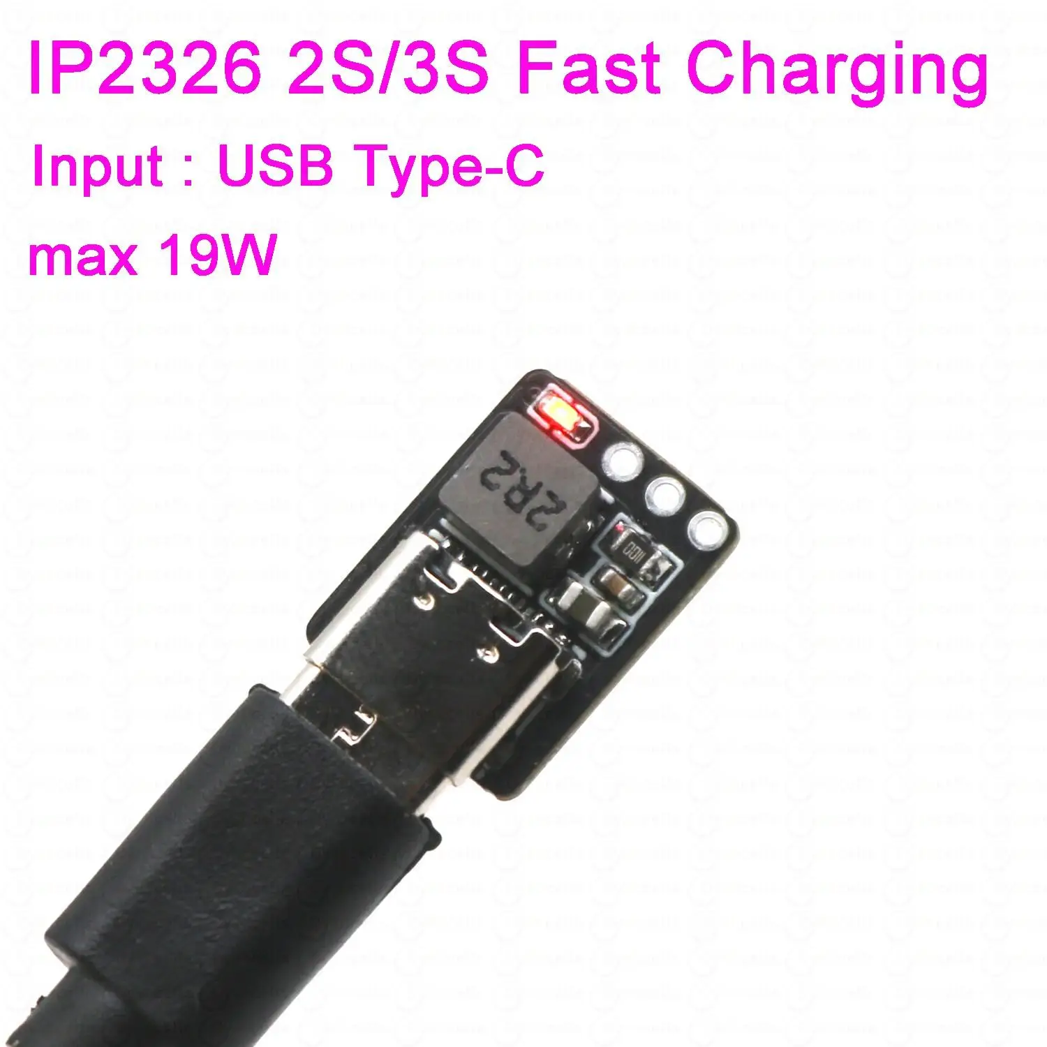 Микро IP2326 2S / 3S литиевая батарея Модуль быстрой зарядки ТИП-С USB литий-ионные батареи Зарядное устройство BMS DC 5V до 8.4V / 12.6V