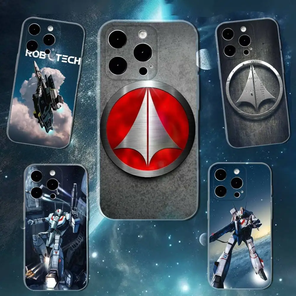 A- Animes R-Robotechs Phone Case For iPhone 16,15,14,13,12,11 Plus,Pro,Max,XR,XS,X,7,8 SE,Mini Transparent Silicone Soft