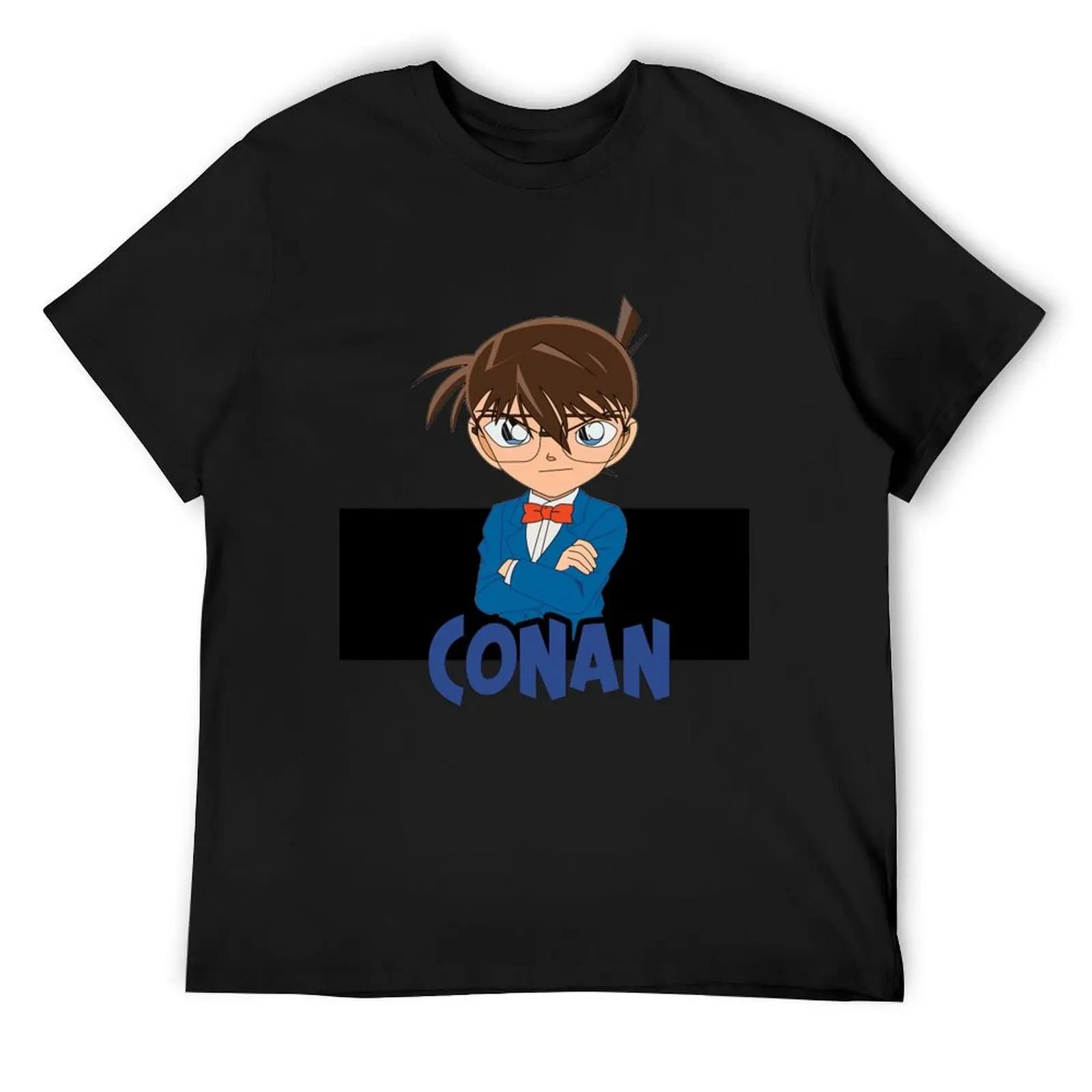 Detektiv Conan Be разум Wee -Conan und Shinichi! Футболка с наклейками, рубашки с рисунком, забавная рубашка, хлопковая футболка с графикой, мужская футболка