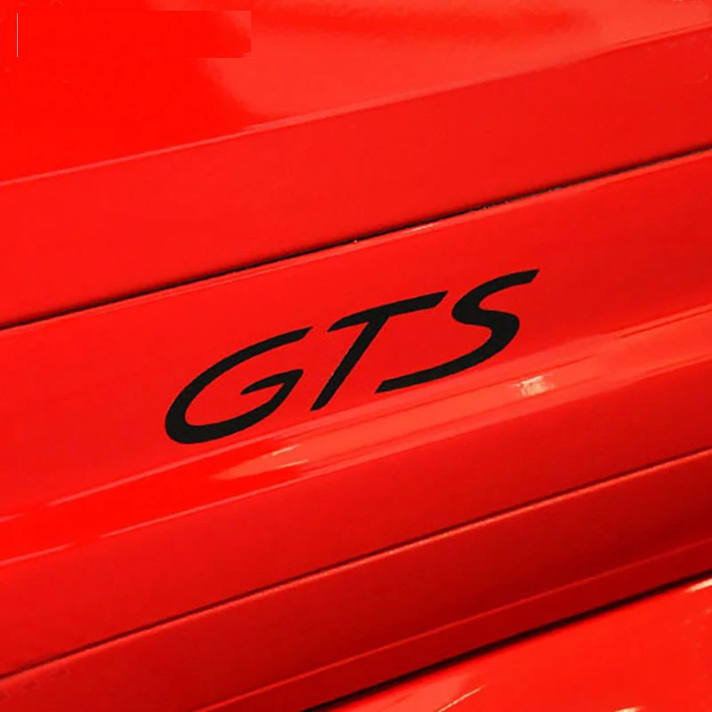 Фото Для Porsche Cayenne Cayman Panamera Macan 911 718 928 901 930 2 шт. автостайлинг GTS эмблема кузова Стик №1
