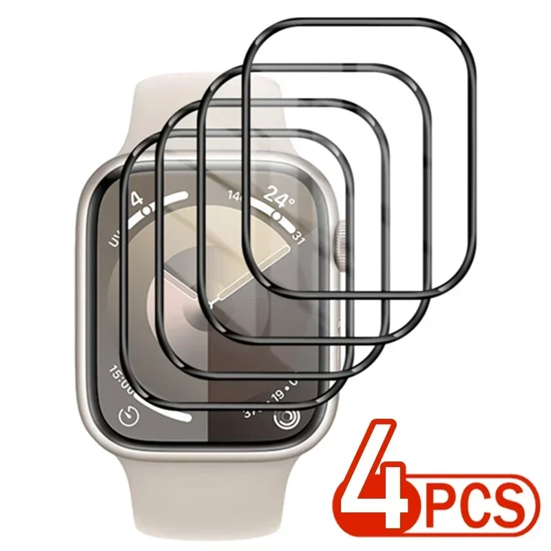 Мягкая изогнутая Защитная пленка для Apple iWatch 9 41 мм 45 мм, HD 3D полное покрытие, Защита экрана для iWatch9, Apple Watch S9, не стекло