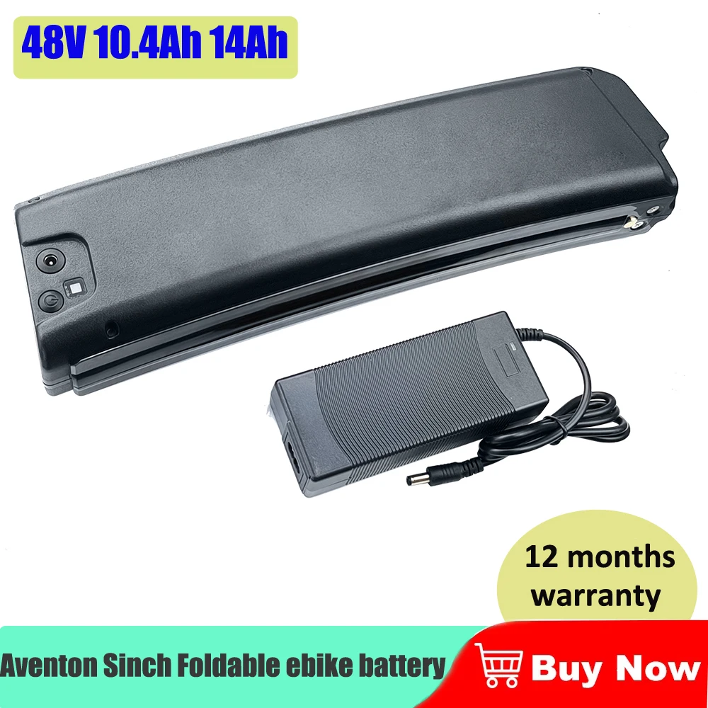 Сменный аккумулятор для электровелосипеда Aventon Sinch, 48 В, 10,4 Ач, 12 Ач, складной аккумулятор для электрического велосипеда Rambler