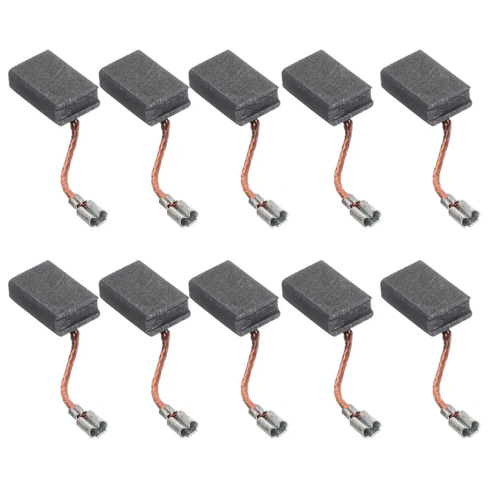 Набор из 10 угольных щеток 5x10x17 мм для моделей Bosch GWS14150 15150 10125 125CI GOP12CE Обслуживание электроинструмента