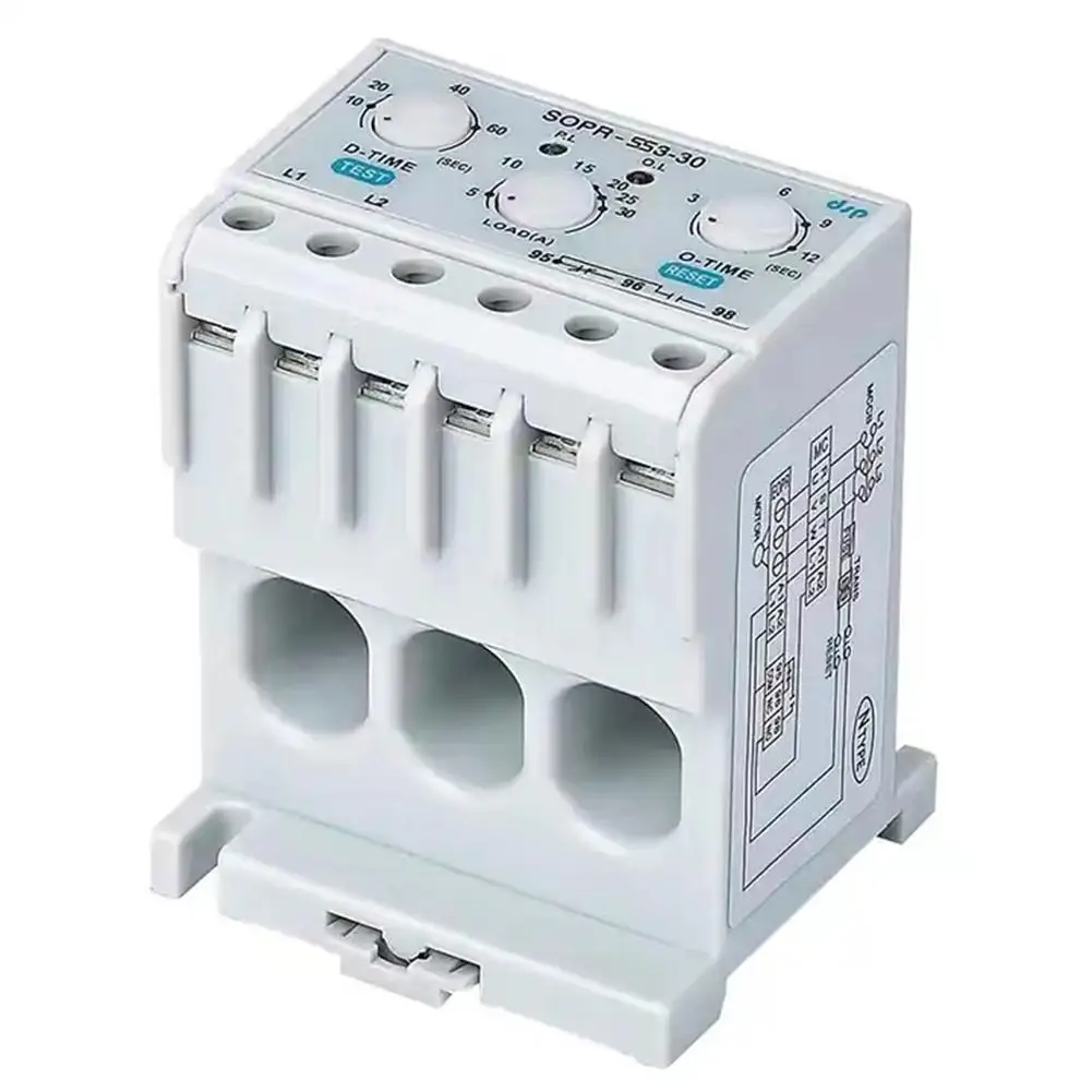 Фото Samwha-Dsp SOPR-SS2-220 Электронное реле перегрузки Тепловое реле защиты двигателя (Un:90 ~ 260 В переменного тока) Электронное реле перегрузки №4