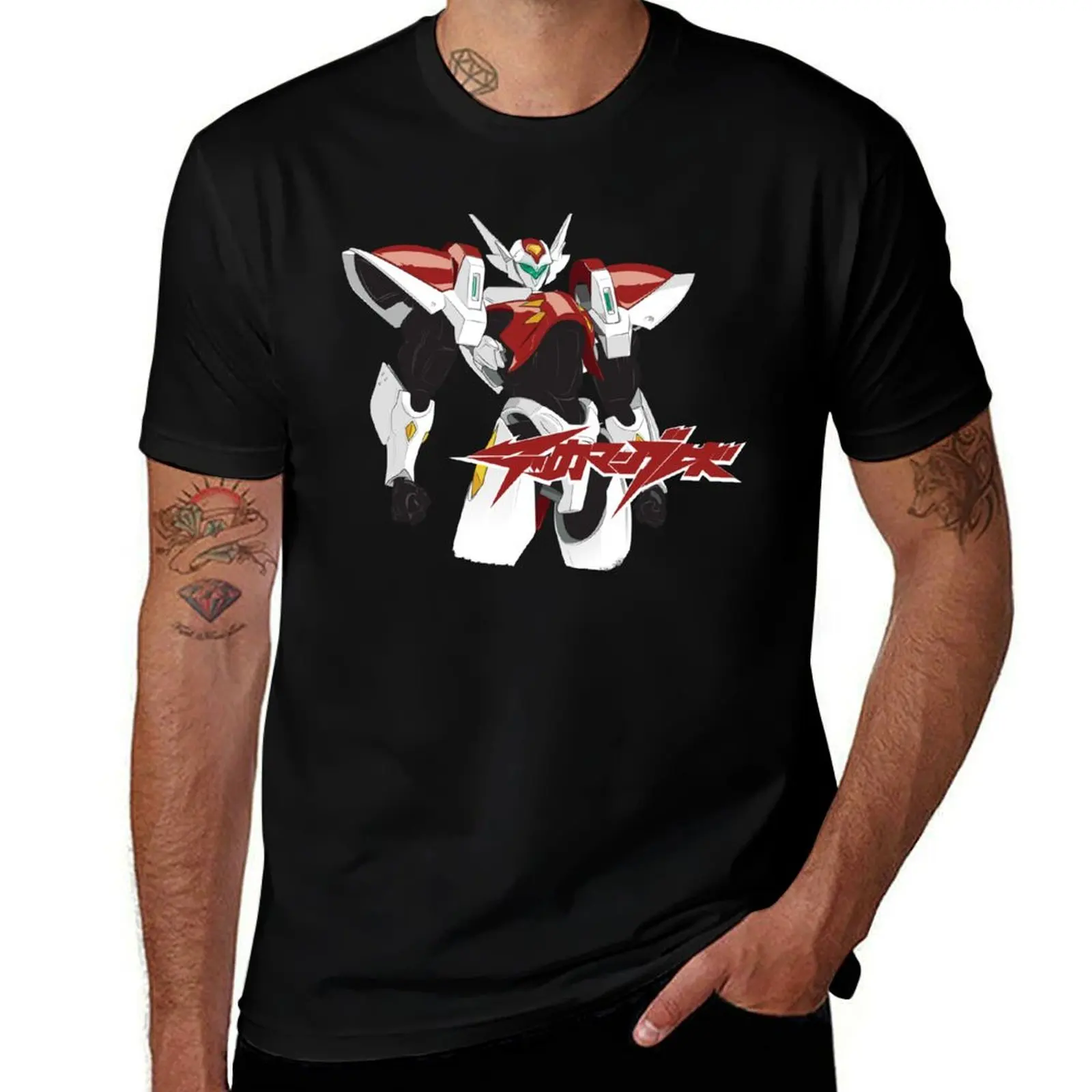 Футболка Tekkaman Blade, дешевая уличная одежда, винтажная рубашка с аниме, футболки для мужчин, хлопок