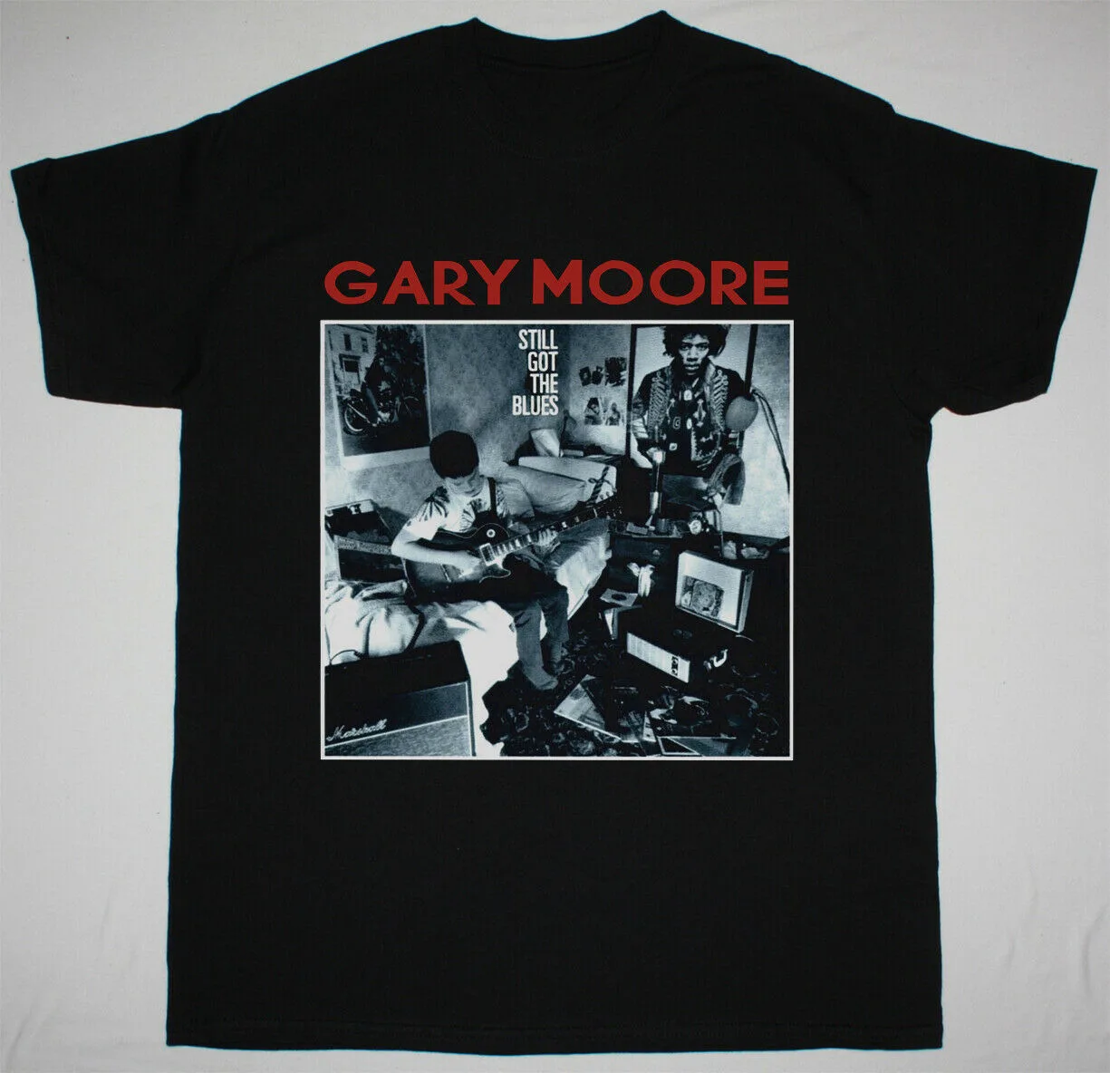 Футболка Gary Moore - Still Got The Blues, черная, хлопковая, размеры от S до 4XL, EL135