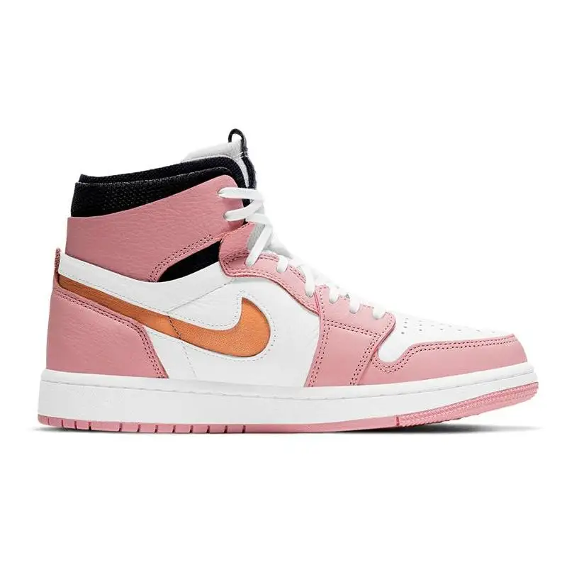Женские кроссовки Nike Jordan 1 с высоким увеличением Air Cmft розовые глянцевые туфли с кактусами (art.: 3920c9aad8c07) - 3920c9aad8c07