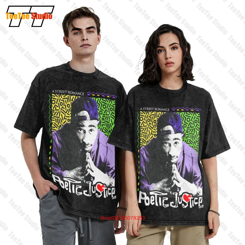 Фото Винтажная футболка оверсайз Poetic Justice 2 Pac1993 5K2A №2