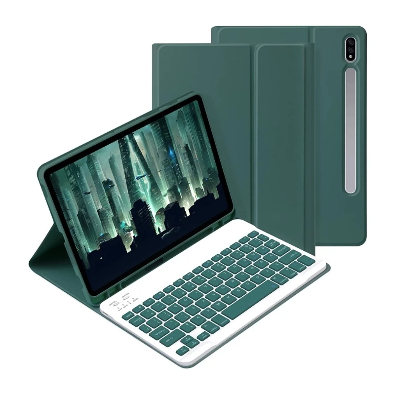 Фото 896F Чехол-клавиатура для Tab S9FE 11-дюймовый магнитный съемный Bluetooth-совместимый чехол с автоматическим режимом №2