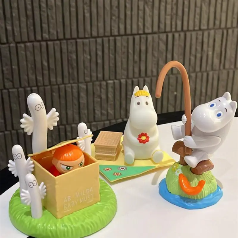 Покемон MOOMIN HelloKitty Дораэмон Миньоны Psyduck KFC GK Meowth аниме фигурка украшение игрушка лампа пакет собирать подарок на день рождения