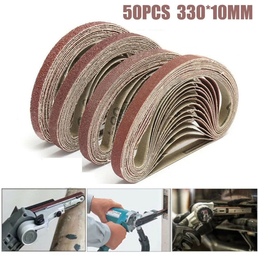 50 шт., шлифовальные ленты из оксида алюминия, 40-120 град.
