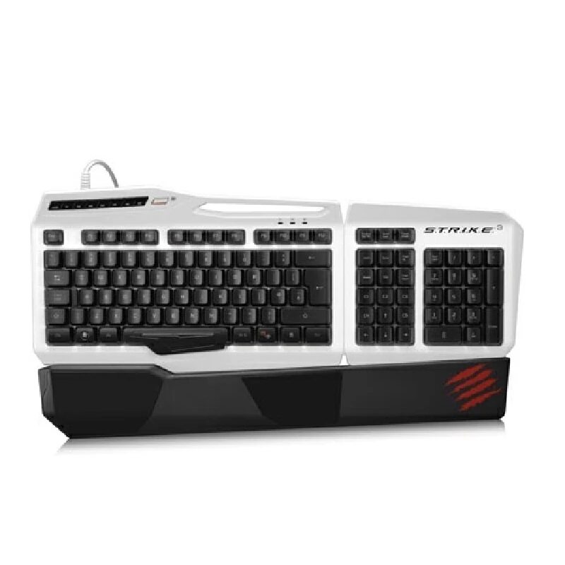 Madcatz Terminator Strike3 игровая пленочная клавиатура с подсветкой, игровая техническая киберспортивная программируемая игровая многофункциональная клавиатура с подсветкой
