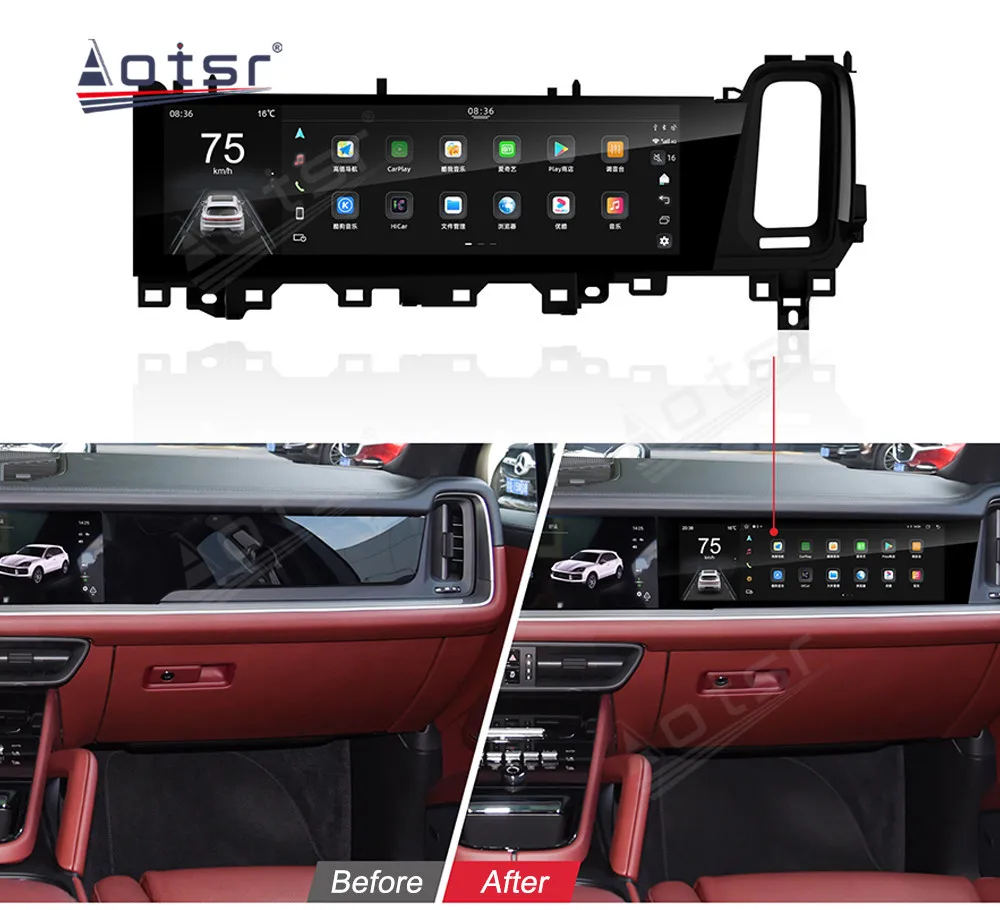 Фото Для Porsche Cayenne 958 92A 2010-2018 Android 13 приборная панель автомобиля второго пилота гоночный инструмент Maultimedia развлечения ЖК-экран №4