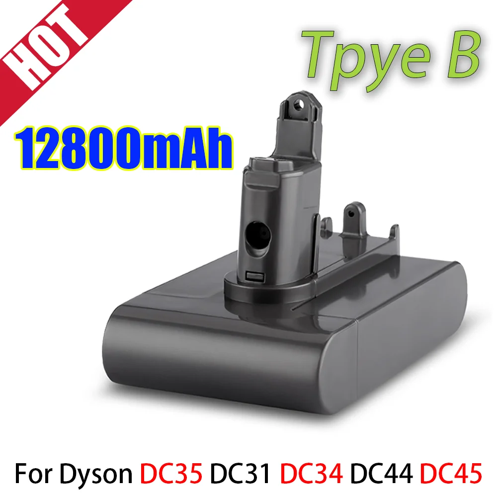 Литий-ионная батарея 22,2 в B 12800 мА/ч для пылесоса Dyson модель DC35 dc45 dc31 dc34 DC44 с винтовым креплением