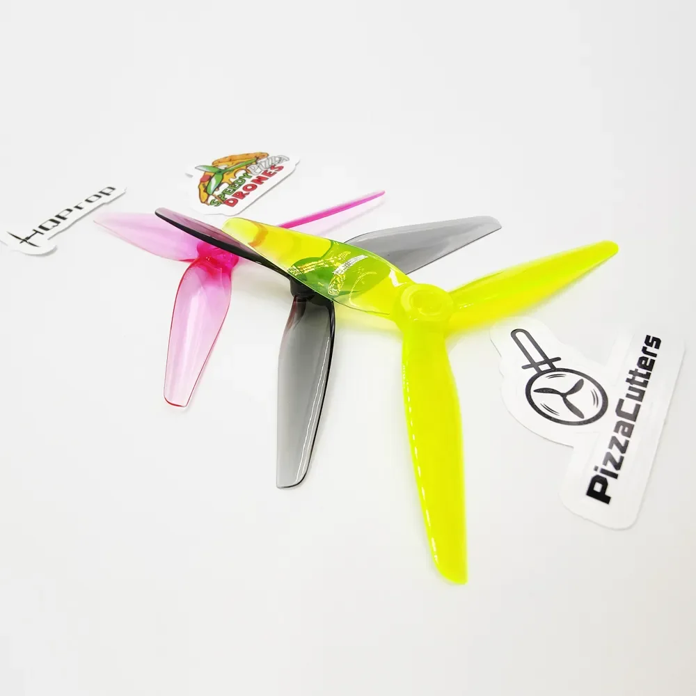 Фото 4CW 4CCW HQPROP PizzaCutters 5037 5x3,7x3 5 дюймов пропеллер реквизит поликарбонат для фристайла FPV гоночный Дрон №3