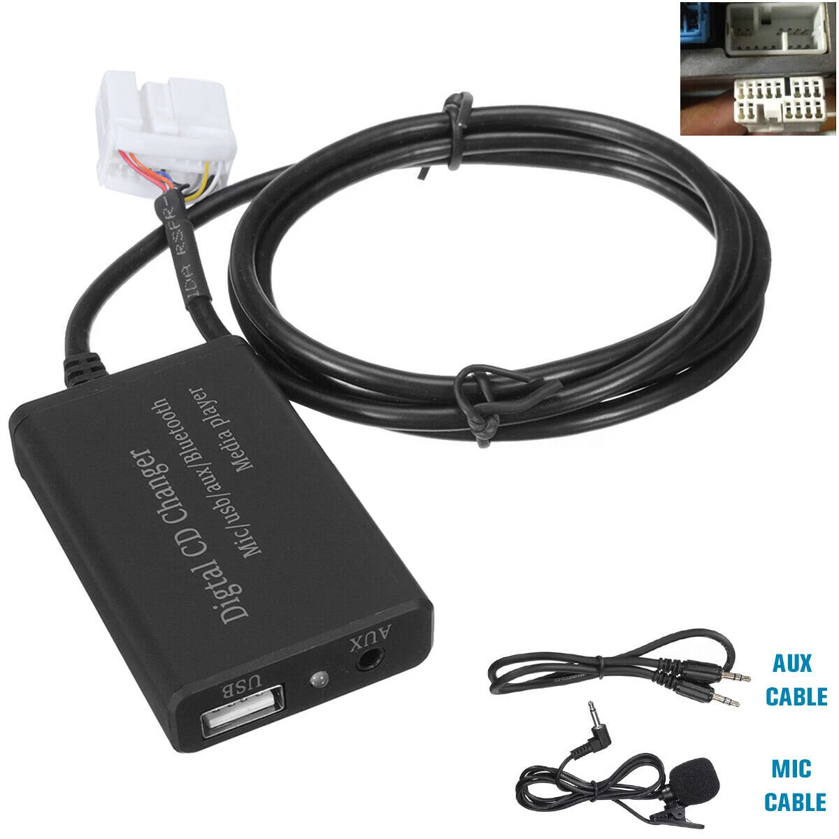 Фото Bluetooth музыкальный автомобильный интерфейс громкой связи AUX адаптер для Honda Accord Civic CRV №2