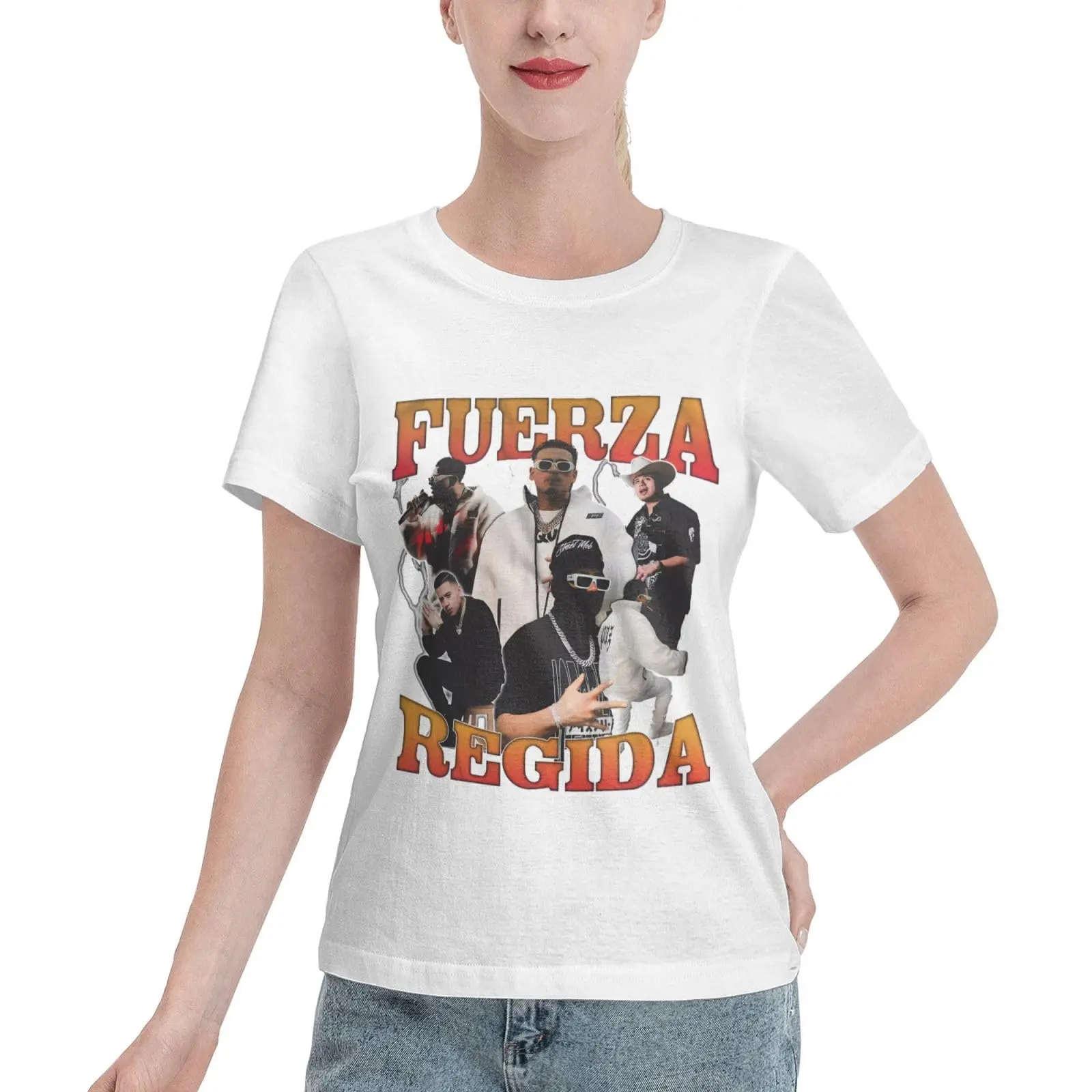 Рубашка Force Music Regida, женские летние рубашки с коротким рукавом и круглым вырезом, хлопковые футболки, топы черного цвета