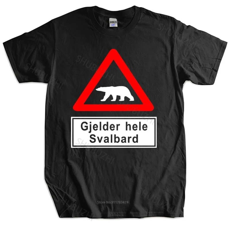 New fashion t-shirt cotton tees Svalbard Norwegen Norway Longyearbyen male brand Tee Shirts Brand Cotton T-shirt
