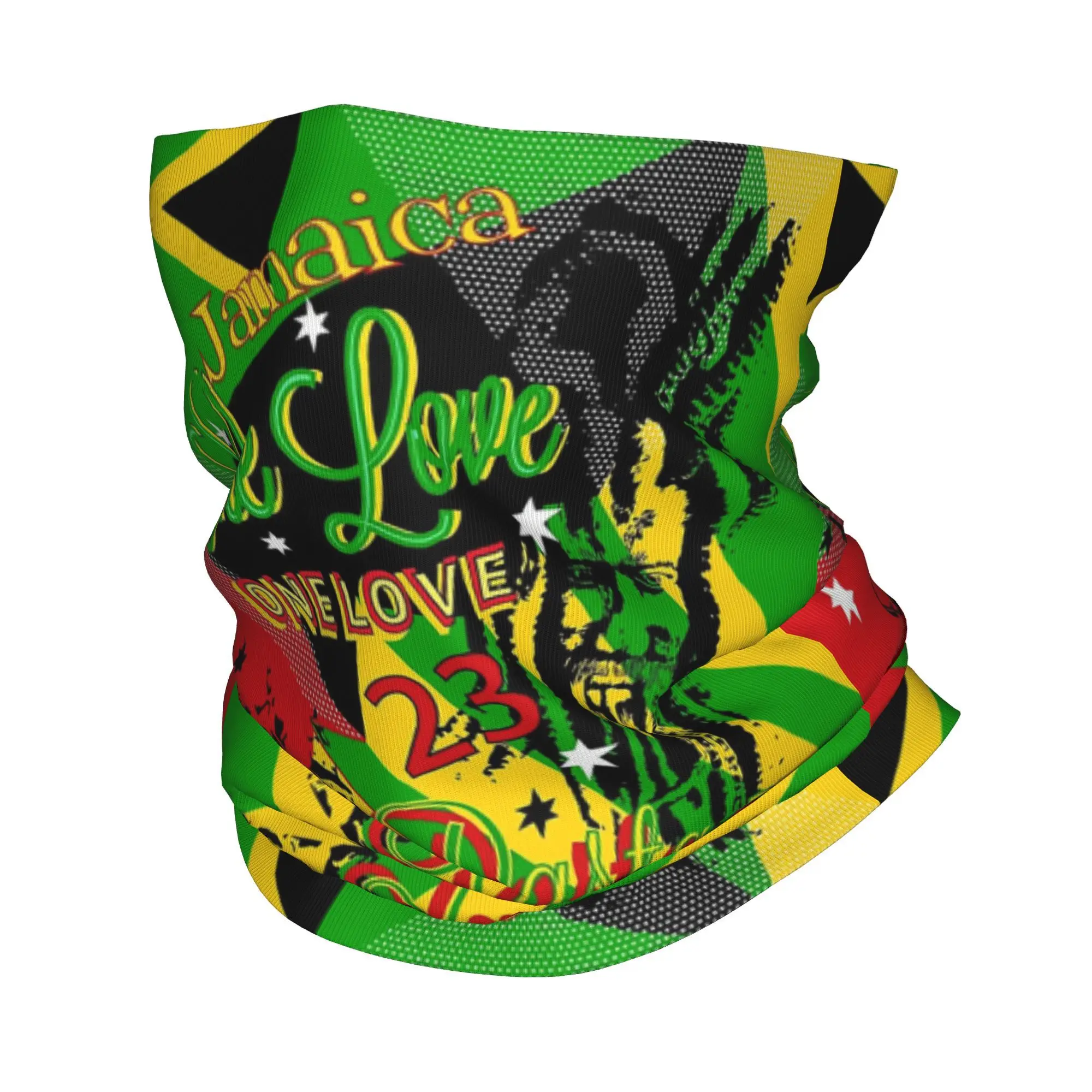 Изготовленная на заказ ямайская раста One Love Party, бандана трапециевидной формы, теплая бандана для женщин и мужчин, зимний лыжный походный шарф, гетры, чехол для лица